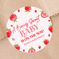 A Berry Sweet Baby Strawberry Baby Shower