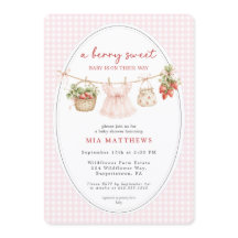 A Berry Sweet Baby Strawberry Baby Shower