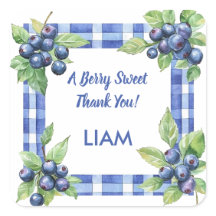 A Berry Sweet Thank You Favour Sticker