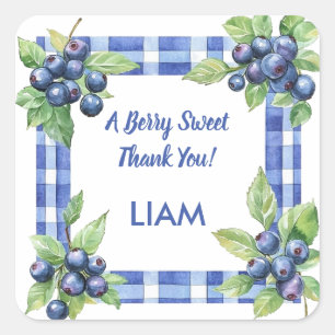 A Berry Sweet Thank You Favour Sticker