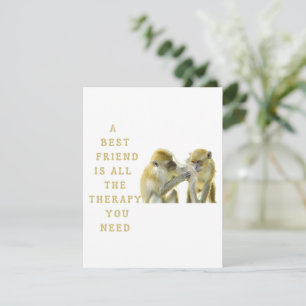 A Best Friend Is All the Therapy You Need Holiday Card