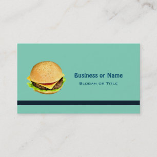 A Big Juicy Cheeseburger Photo Business Card