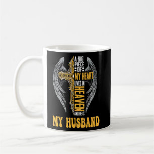 A Big Piece Of My Heart Lives In Heaven And He Is Coffee Mug