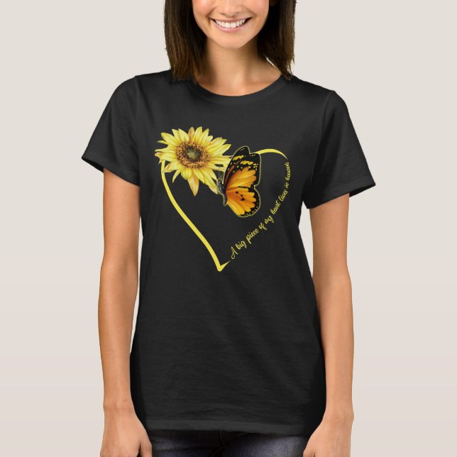 A Big Piece Of My Heart Lives In Heaven T-shirt (Front)