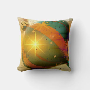 A Big Shiny Christmas Ornament Throw Pillow
