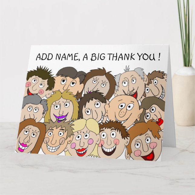 A Big Thank You Card (Front)