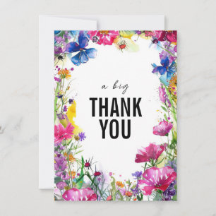 A big THANK YOU Meadow Blooms Collection Card
