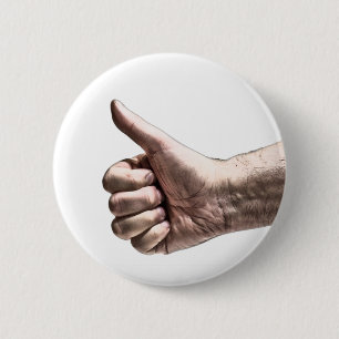 A Big Thumbs Up 2 Inch Round Button