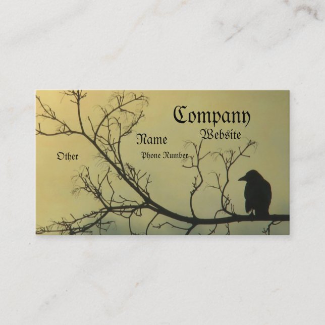 A Bird Business Card (Front)