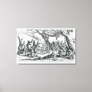 A Birth in a Gypsy Camp Canvas Print