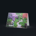 A Birthday Card for a Brother Folded Greeting Card<br><div class="desc">A Greeting Card for a loving Brother</div>