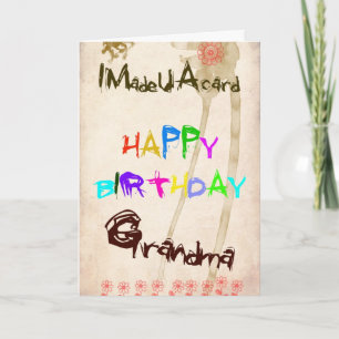 A birthday card for grandma