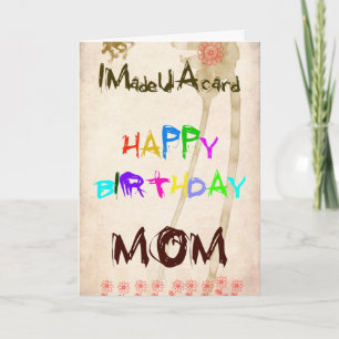 A birthday card for mom