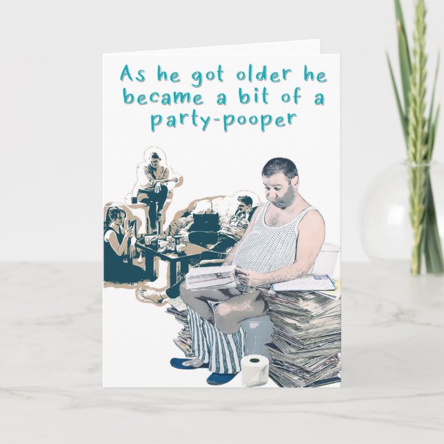 A bit of a party-pooper card (Front)