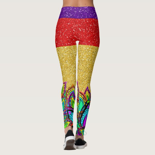 A Bit of Bling Pop Fashion Leggings (Back)