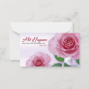 "A bit of fragrance" Inspirational Quote Card
