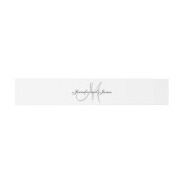 A Black and White Affair | Wedding Belly Band Invitation Belly Band