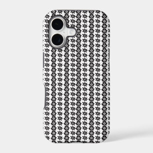 a black and white background with a lot of dots