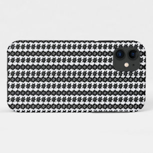 a black and white background with a lot of dots iPhone 11 case