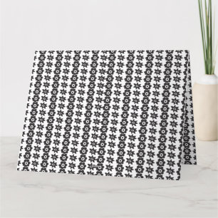 a black and white background with a lot of dots thank you card