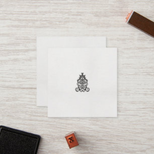 a black and white image of an ornate design loyalty card