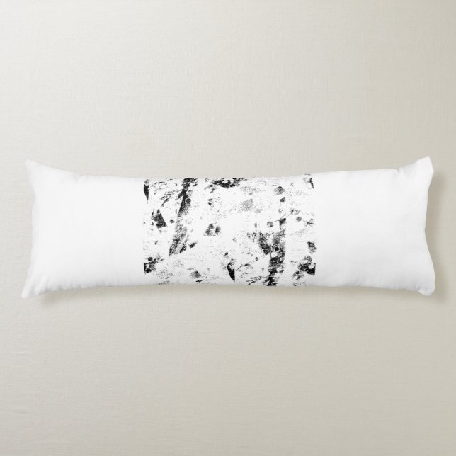 a black and white photo of a black and white photo body pillow (Front)
