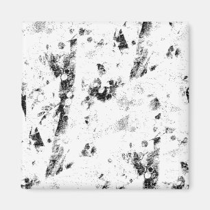 a black and white photo of a black and white photo magnet