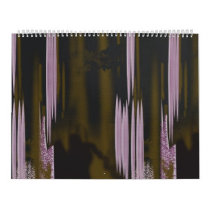 a black and white photo of a building calendar