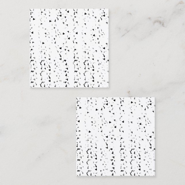 a black and white photo of rain drops calling card (Front/Back)