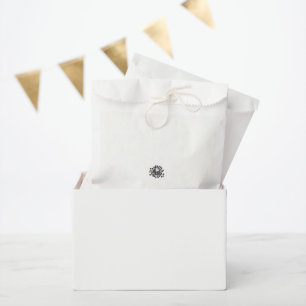a black and white picture of a bunch of flowers favour bag