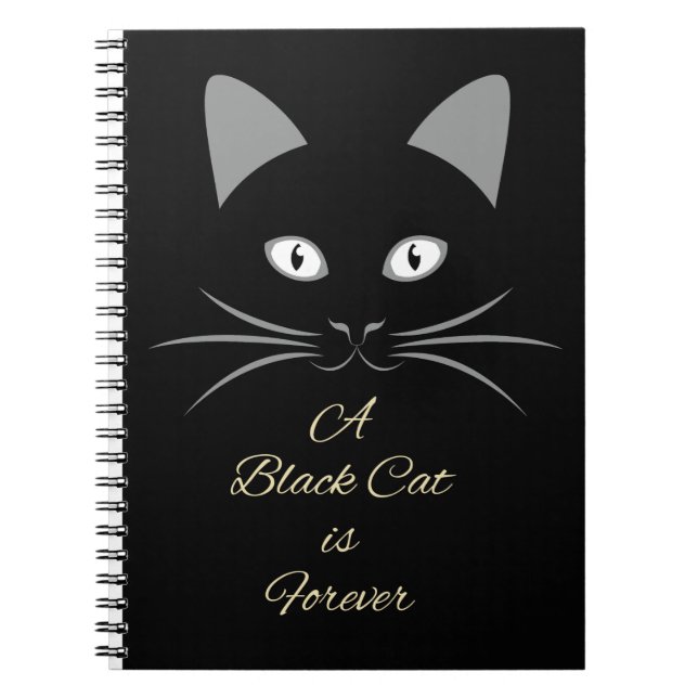 A Black Cat is Forever Notebook (Front)