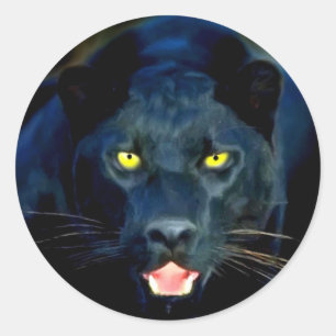 A Black Panther Classic Round Sticker