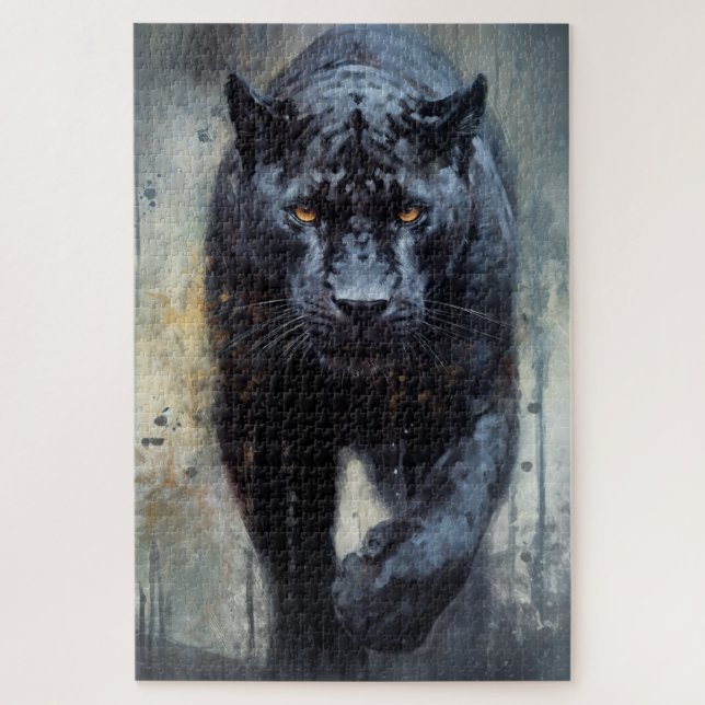 A black panther puzzle (Vertical)