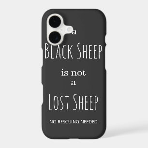 A Black Sheep is Not a Lost Sheep No Rescuing