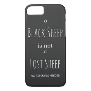 A Black Sheep is Not a Lost Sheep No Rescuing Case-Mate iPhone Case