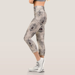 A Black Widow Series Design #17 Capri Leggings