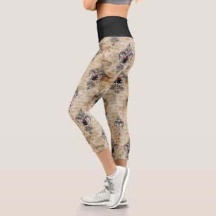 A Black Widow Series Design #19 Capri Leggings