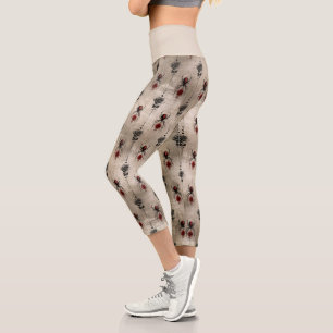 A Black Widow Series Design #6 Capri Leggings