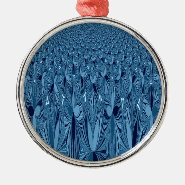 A blend of Blue Metal Ornament (Front)