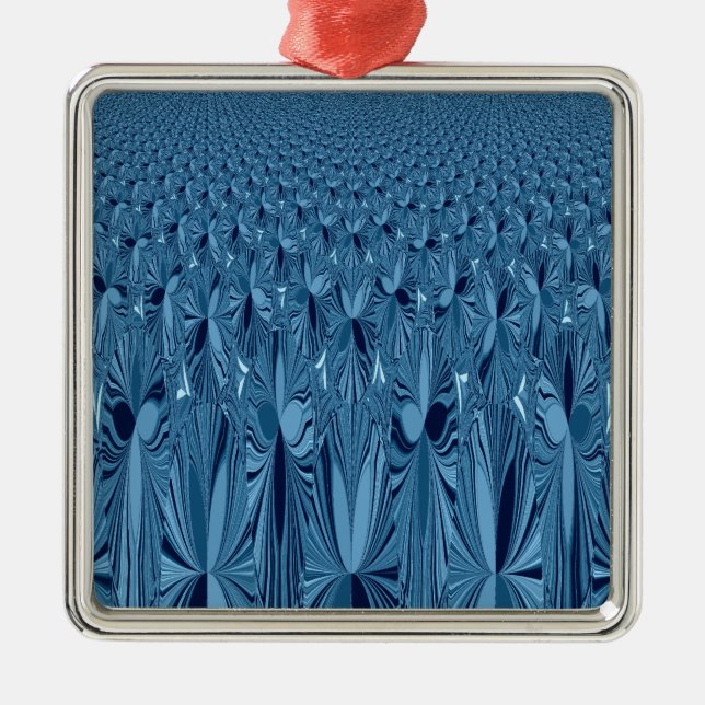 A blend of Blue Metal Ornament (Front)