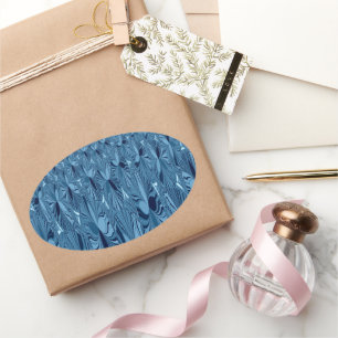 A blend of Blue Oval Sticker