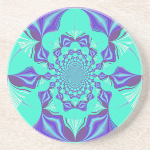A Blend of Kaleidoscope and Mandala Art! Coaster