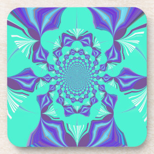 A Blend of Kaleidoscope and Mandala Art! Coaster