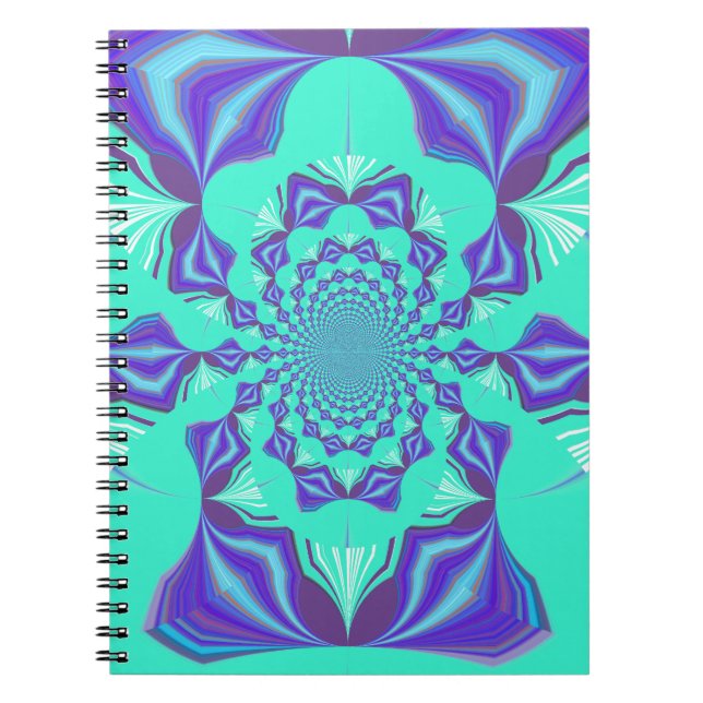 A Blend of Kaleidoscope and Mandala Art! Notebook (Front)