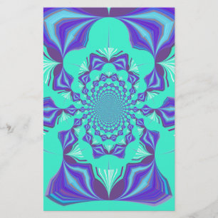 A Blend of Kaleidoscope and Mandala Art! Stationery