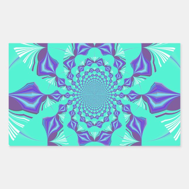 A Blend of Kaleidoscope and Mandala Art! Sticker (Front)