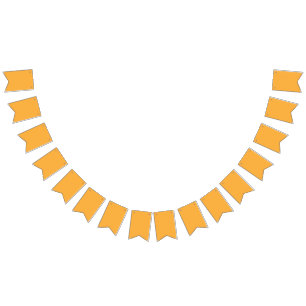 A blend of yellow and orange hues creates a vibran bunting flags