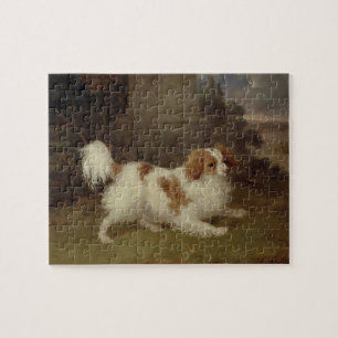 A Blenheim Spaniel, c.1820-30 (oil on canvas) Jigsaw Puzzle