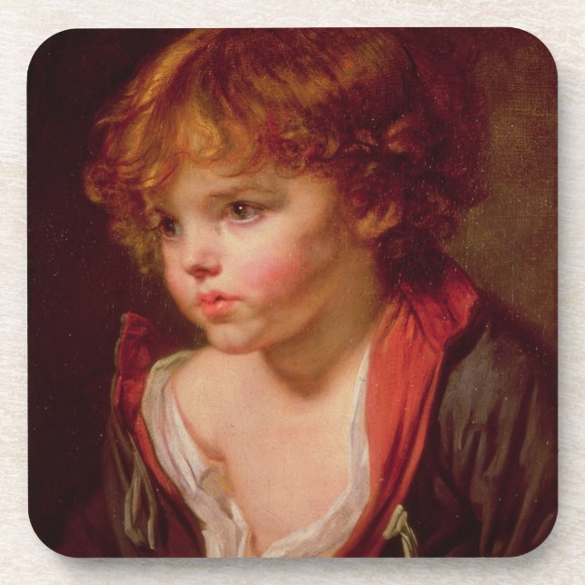 A Blonde Haired Boy with an Open Shirt Coaster (Front)