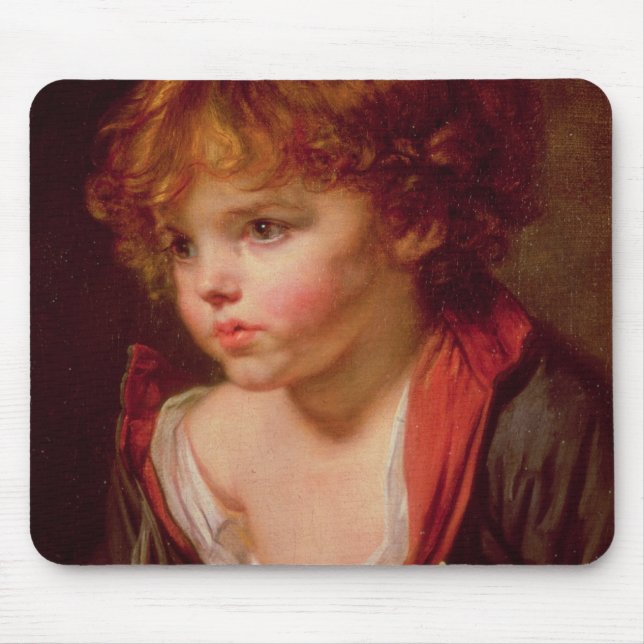 A Blonde Haired Boy with an Open Shirt Mouse Pad (Front)